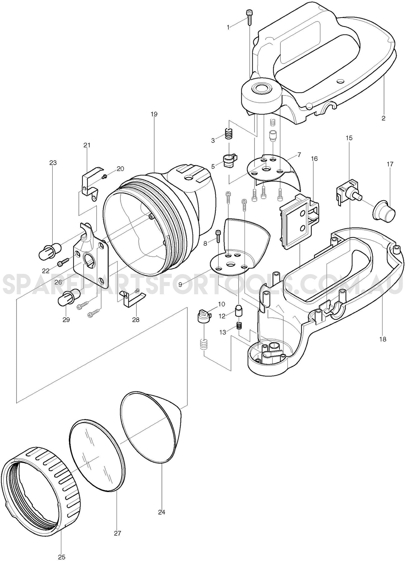 Makita BML240 Spare Parts
