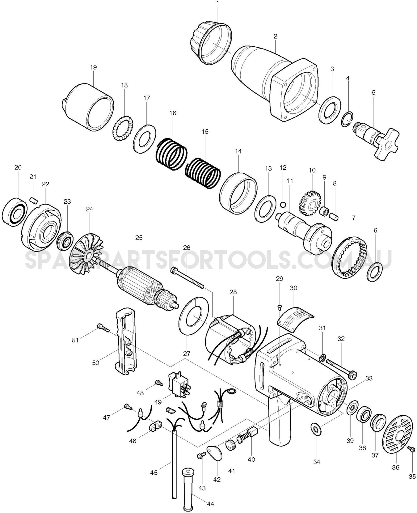 Makita 6910 Spare Parts