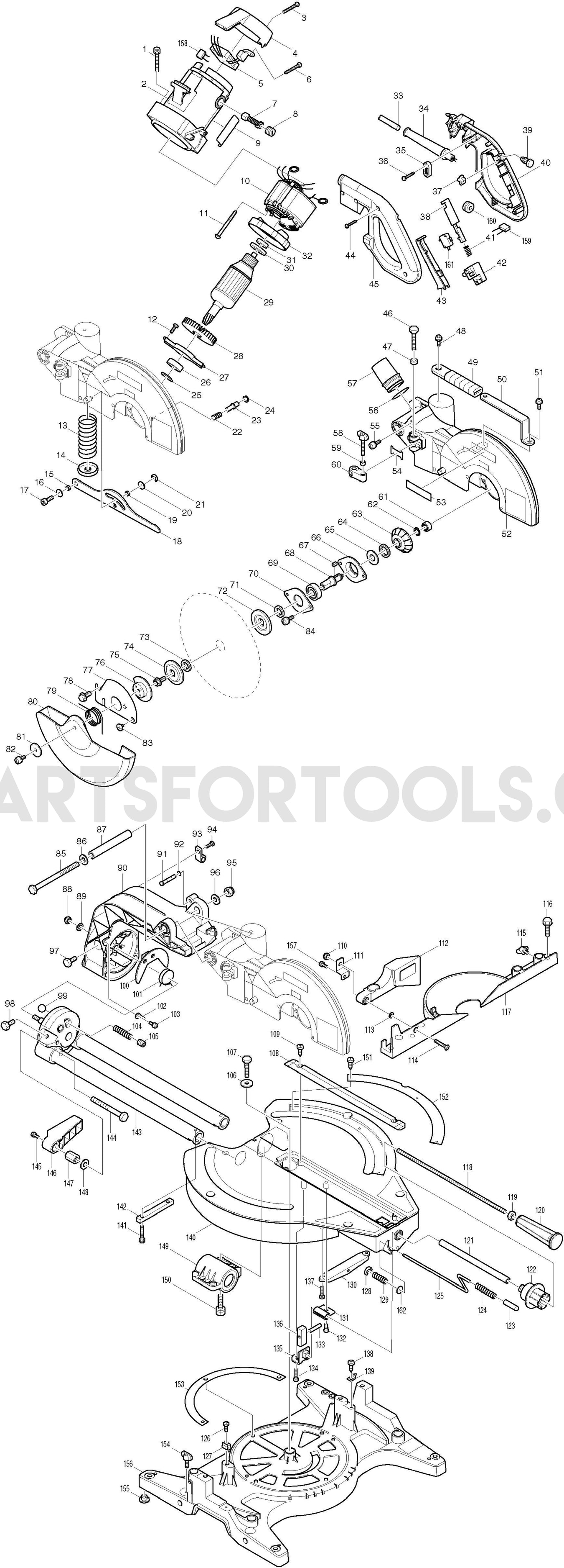 Makita LS1013 Spare Parts