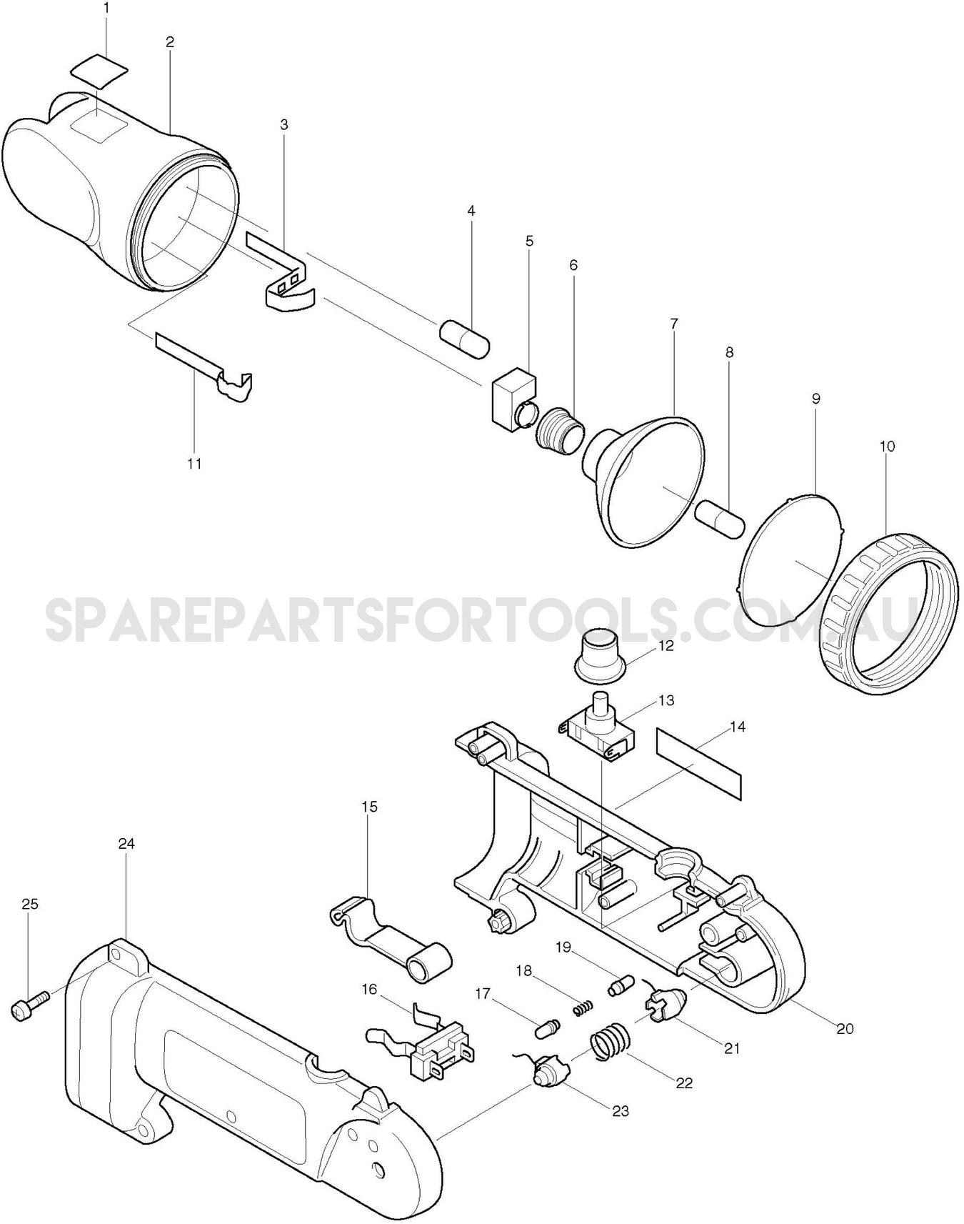 Makita ML901 Spare Parts