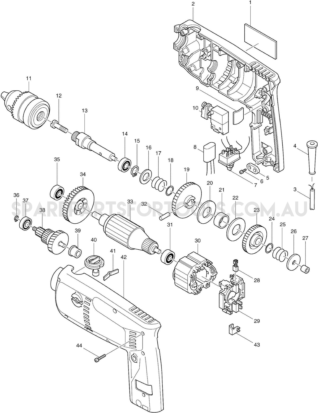 Makita 6310 Spare Parts