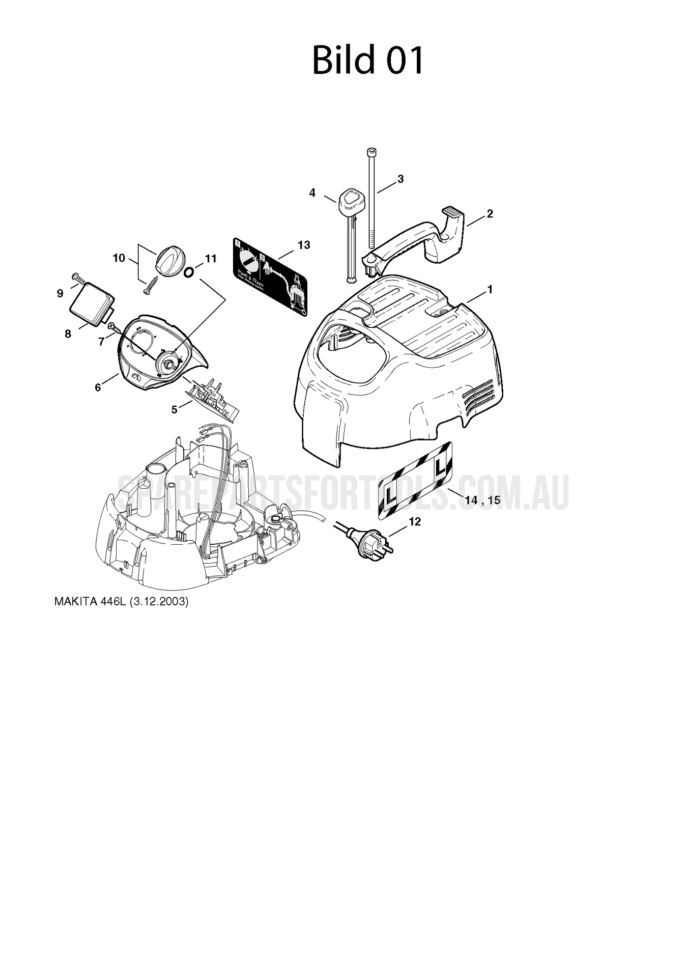 Makita 446L Spare Parts