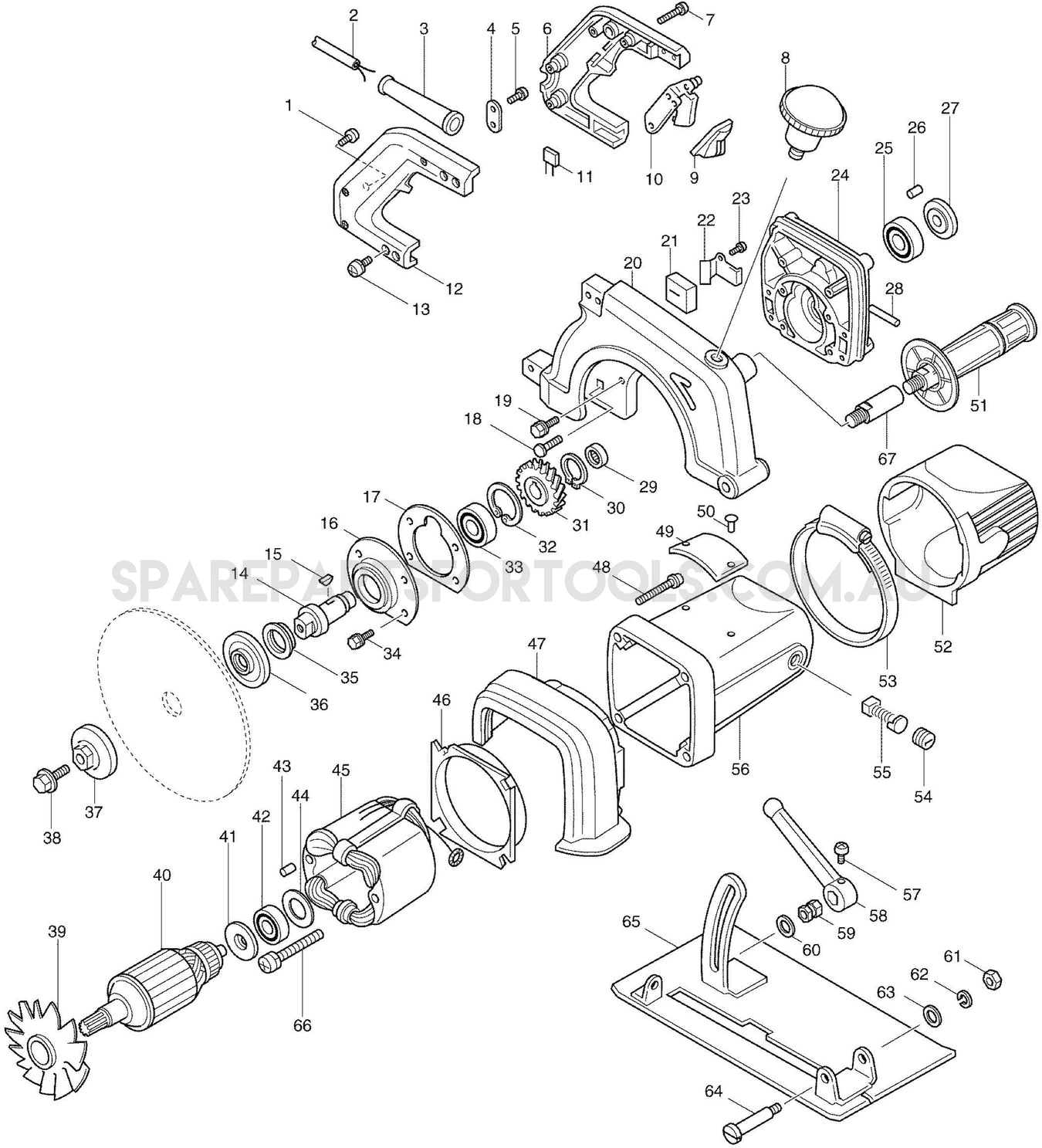 Makita 4107R Spare Parts