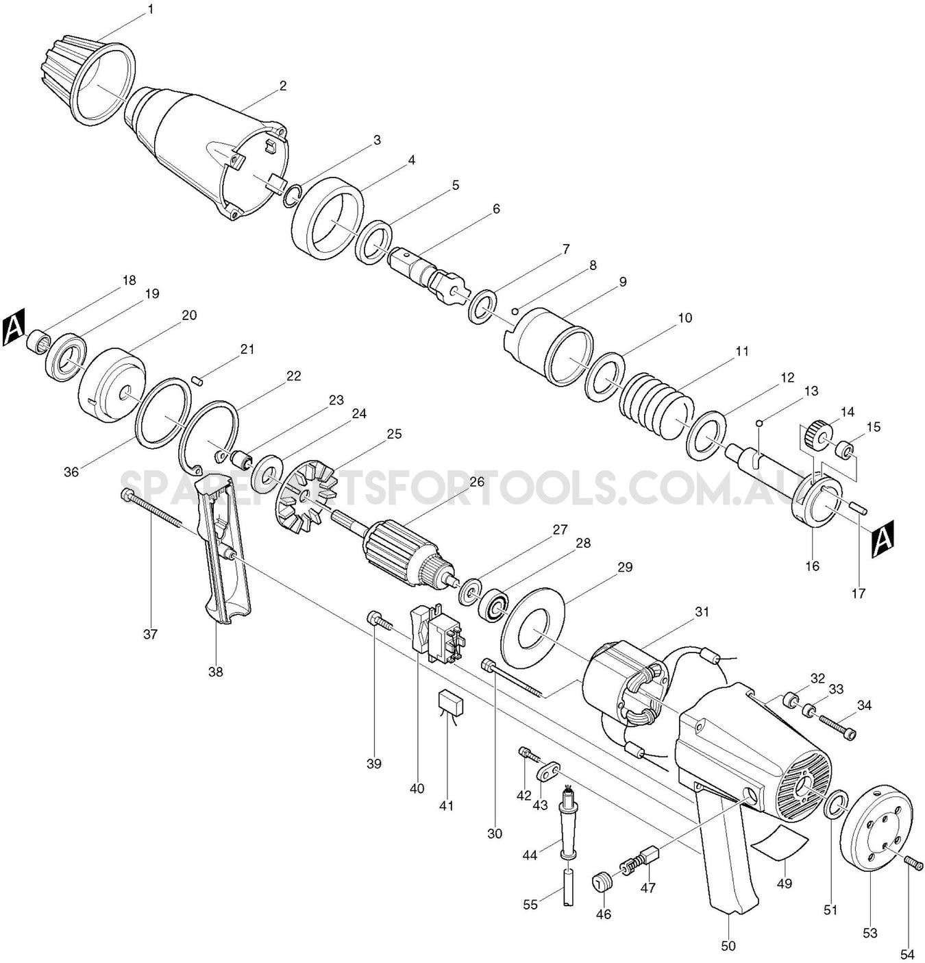 Makita 6906 Spare Parts