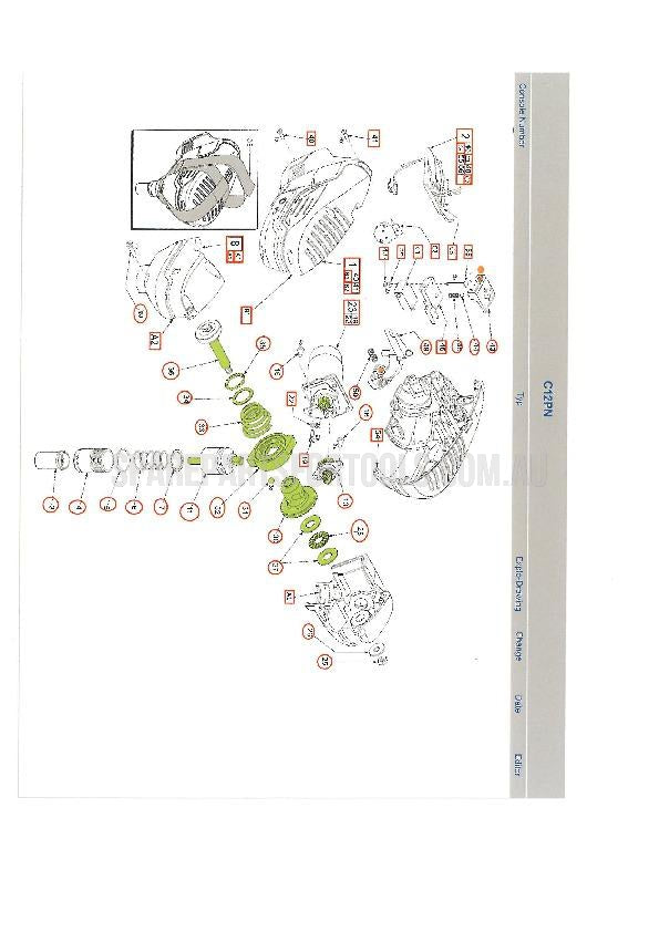Milwaukee C12PN Spare Parts