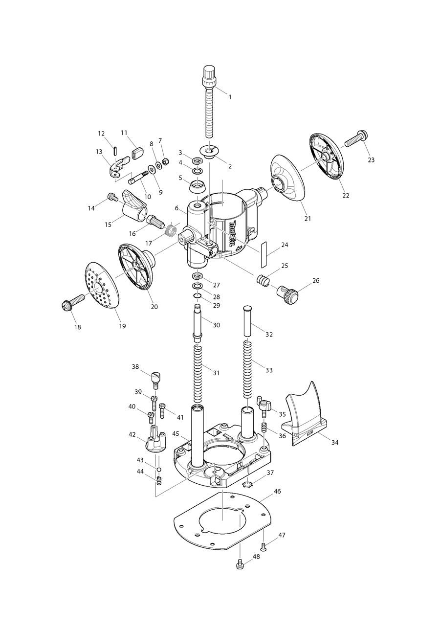 Makita 196094-2 Spare Parts