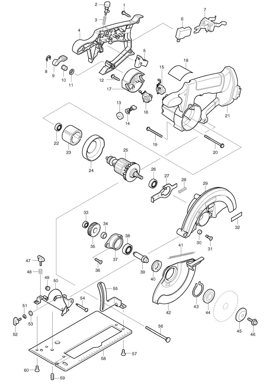 Makita 5630D Spare Parts