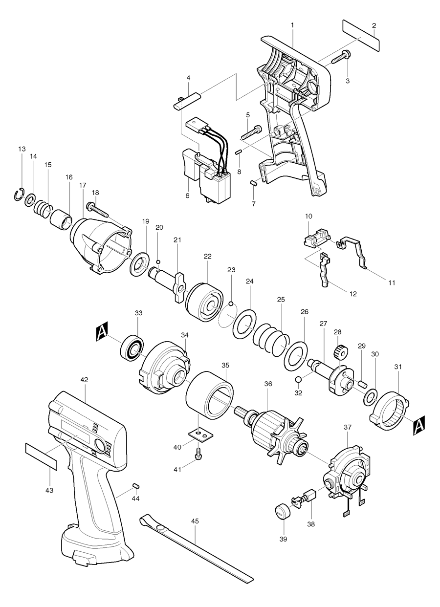 Makita 6916D Spare Parts