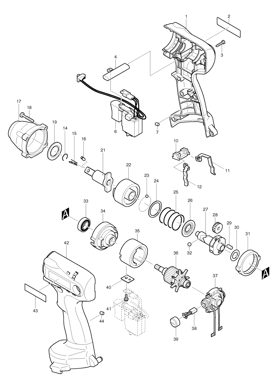 Makita 6918FD Spare Parts