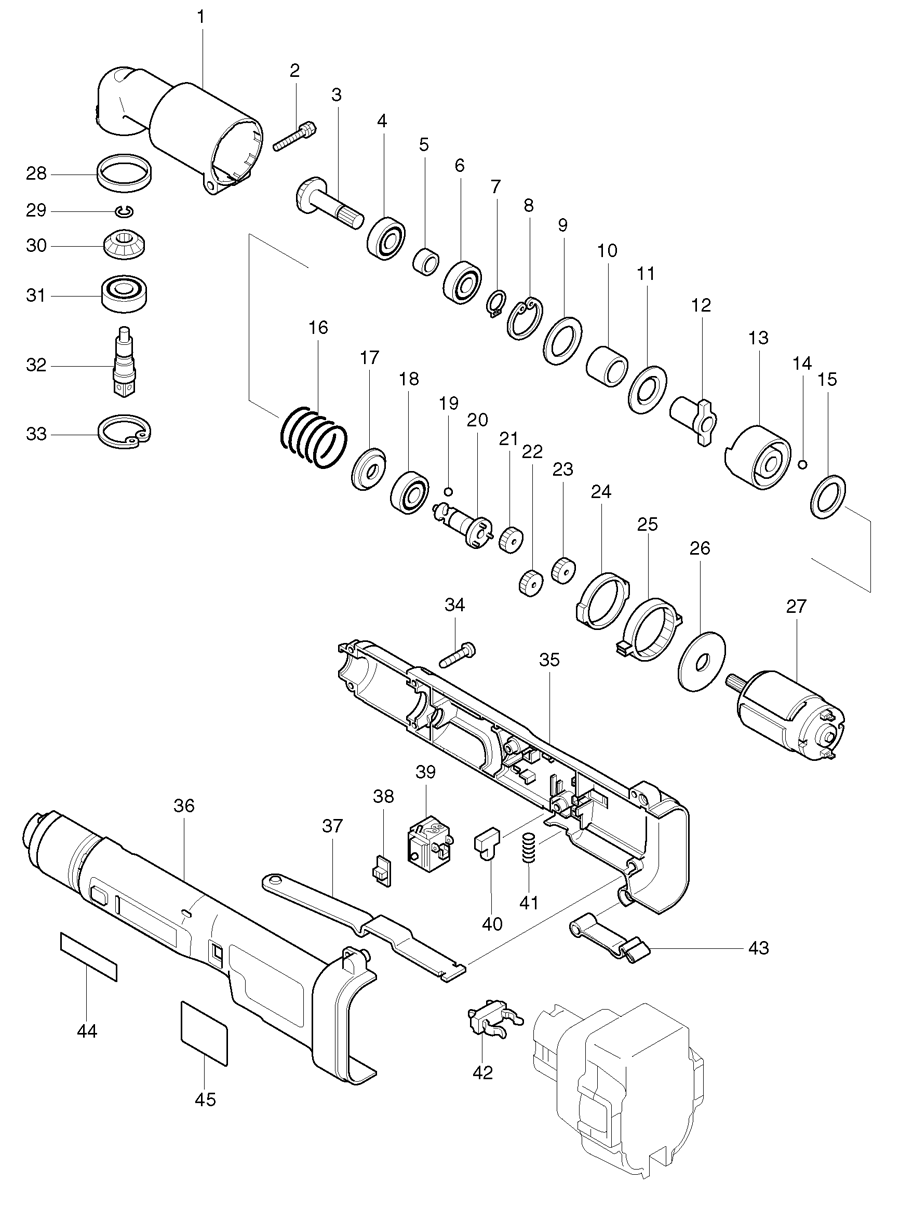 Makita 6942D Spare Parts