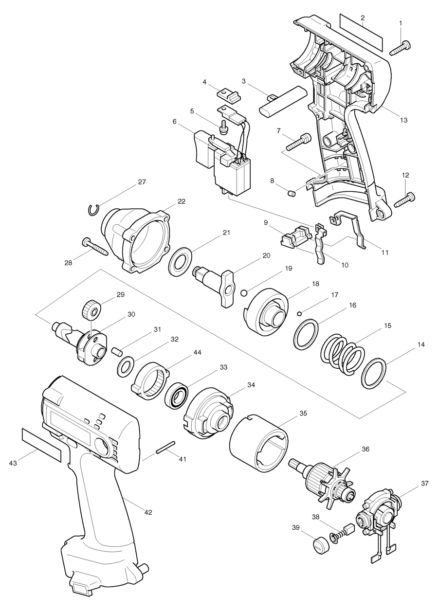 Makita 6991D Spare Parts