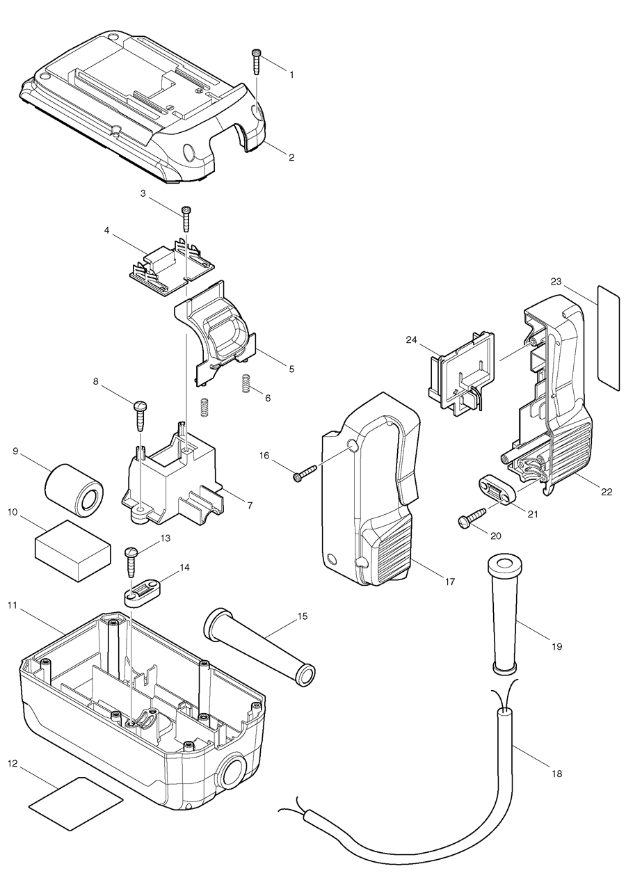Makita BAP36 Spare Parts