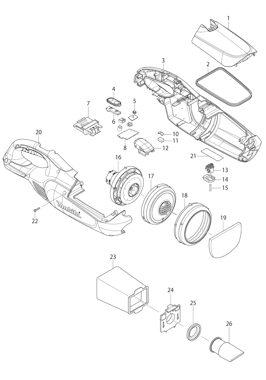 Makita BCL142 Spare Parts