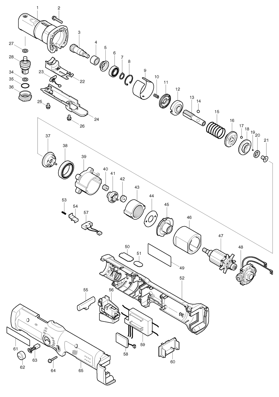 Makita BFL080F Spare Parts