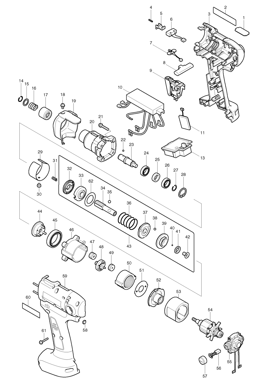 Makita BFT081F Spare Parts