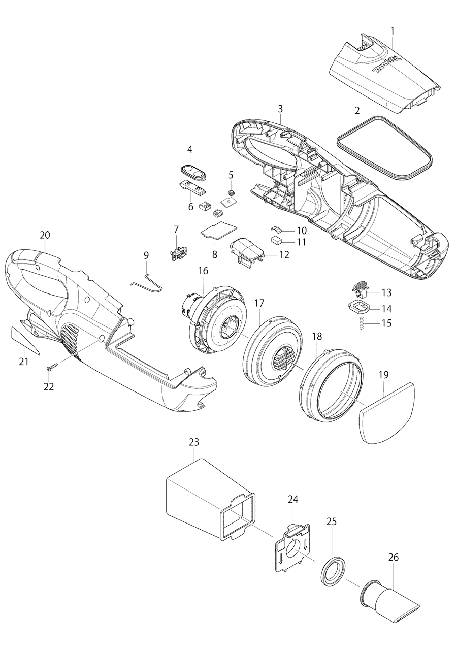 Makita CL102D Spare Parts