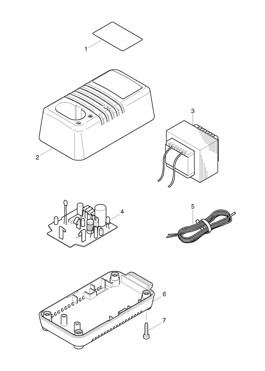 Makita DC1850 Spare Parts