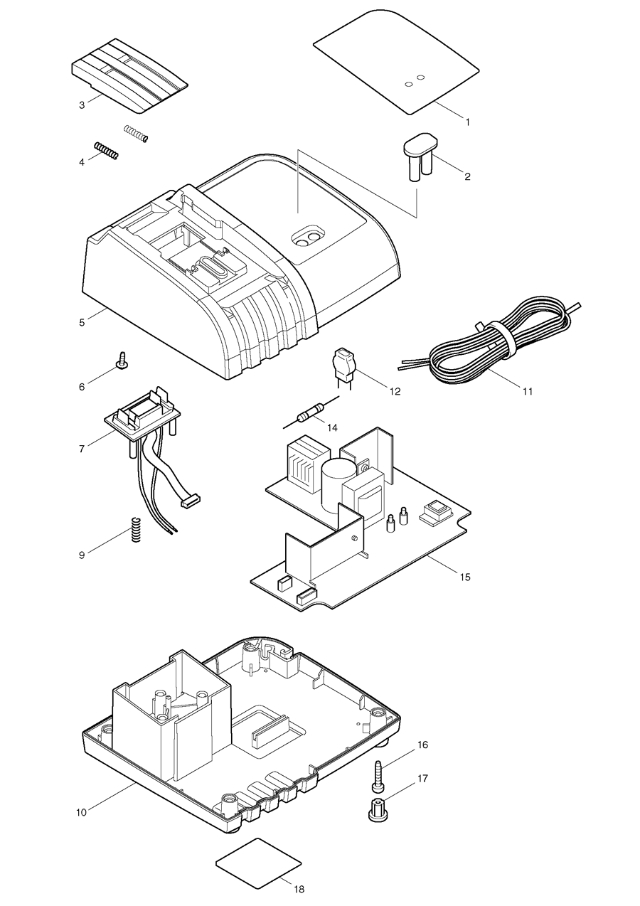 Makita DC18SD Spare Parts