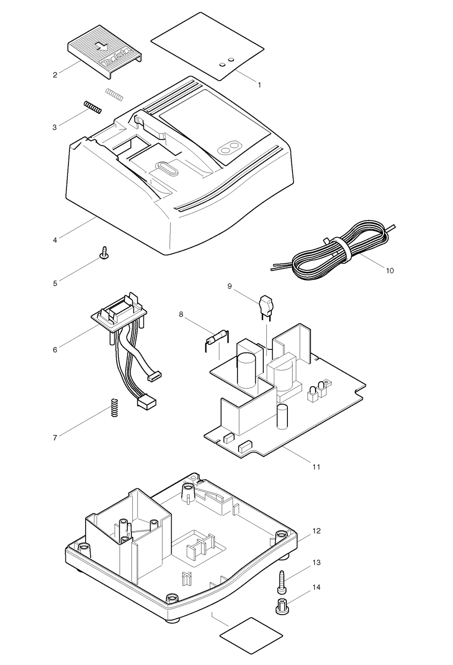 Makita DC24WA Spare Parts