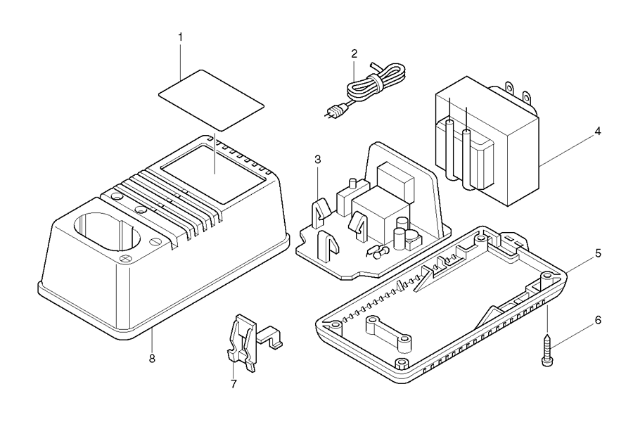 Makita DC9700 Spare Parts