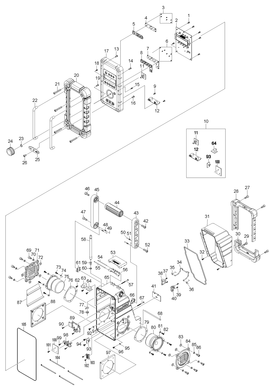 Makita DMR105B Spare Parts