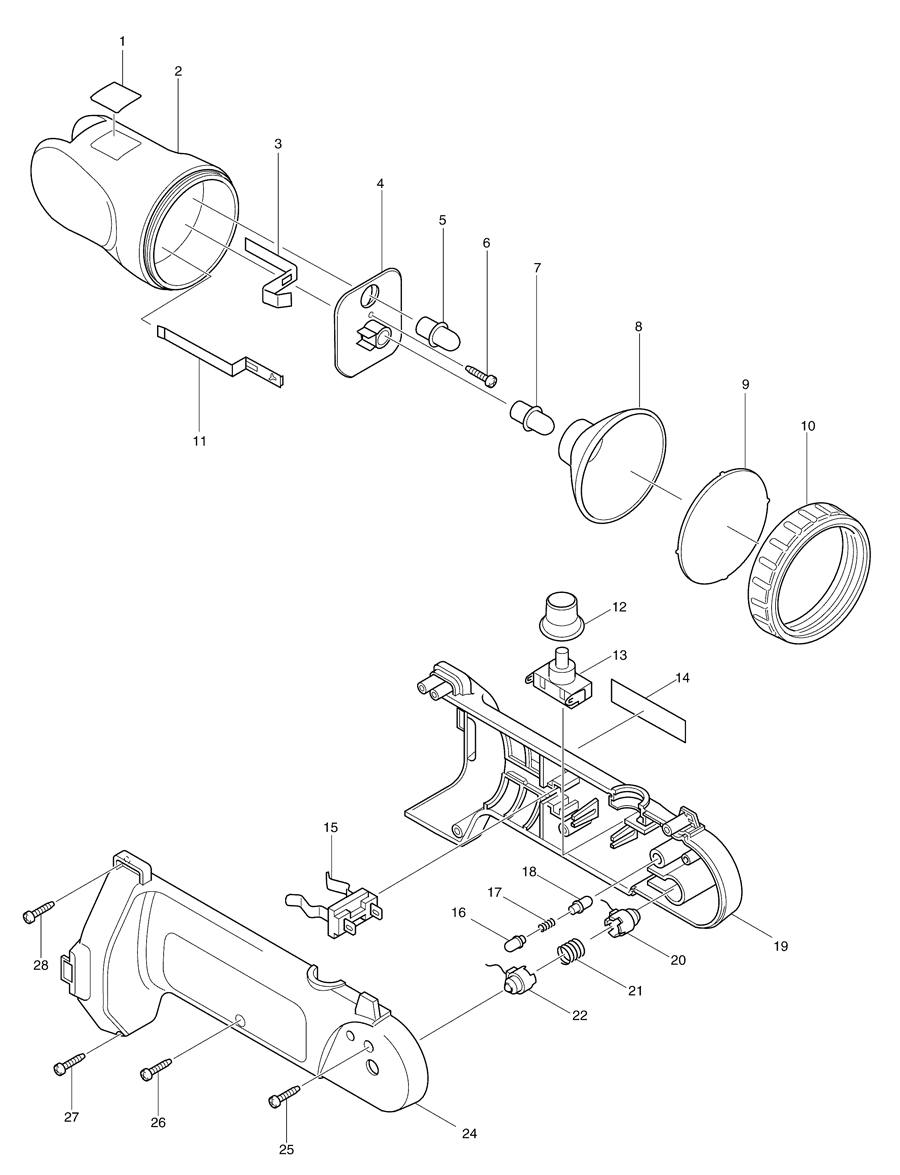 Makita ML120 Spare Parts