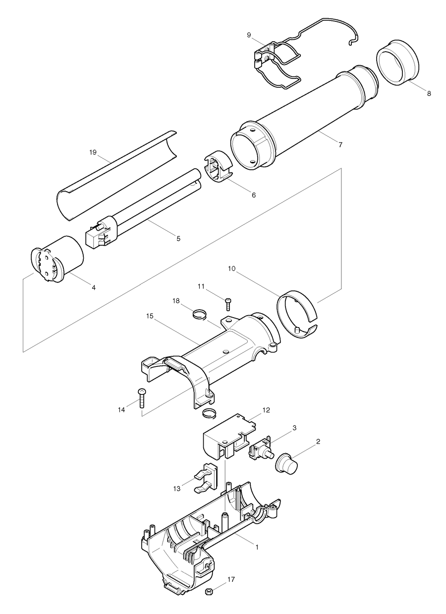 Makita ML123 Spare Parts