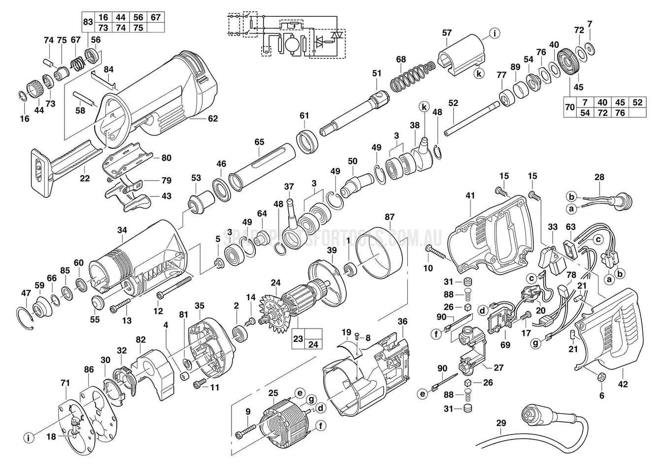 Milwaukee SSPE1000QX Spare Parts
