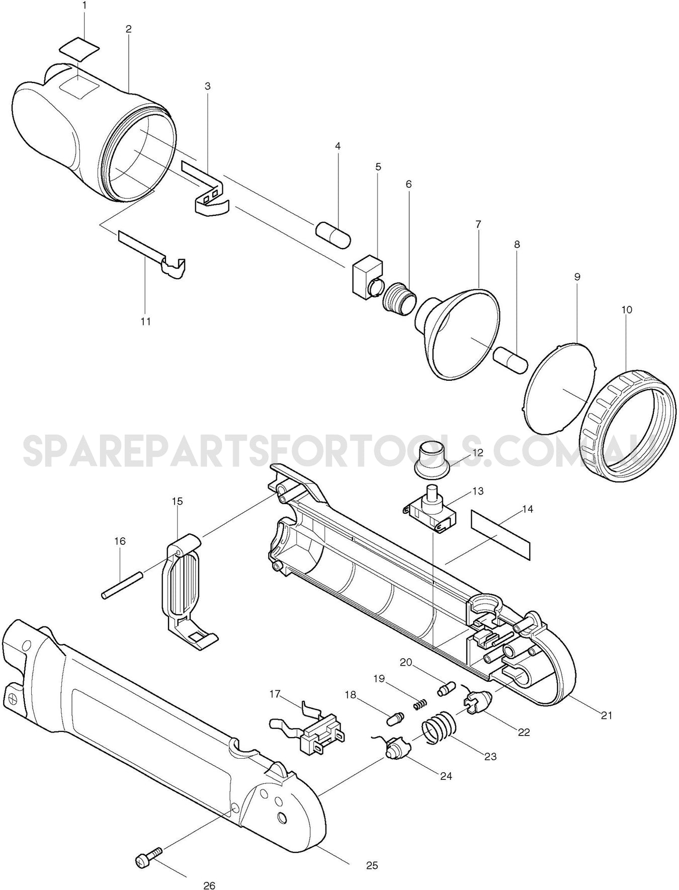 Makita ML902 Spare Parts