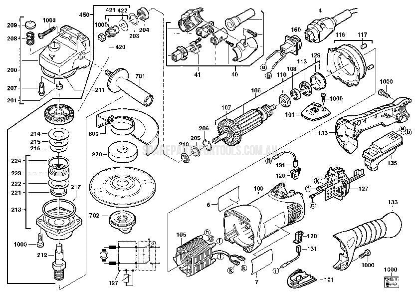 Milwaukee AGV16-180QXC Spare Parts