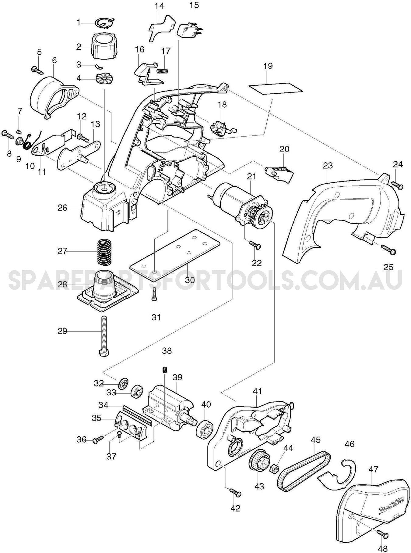 Makita 1050D Spare Parts