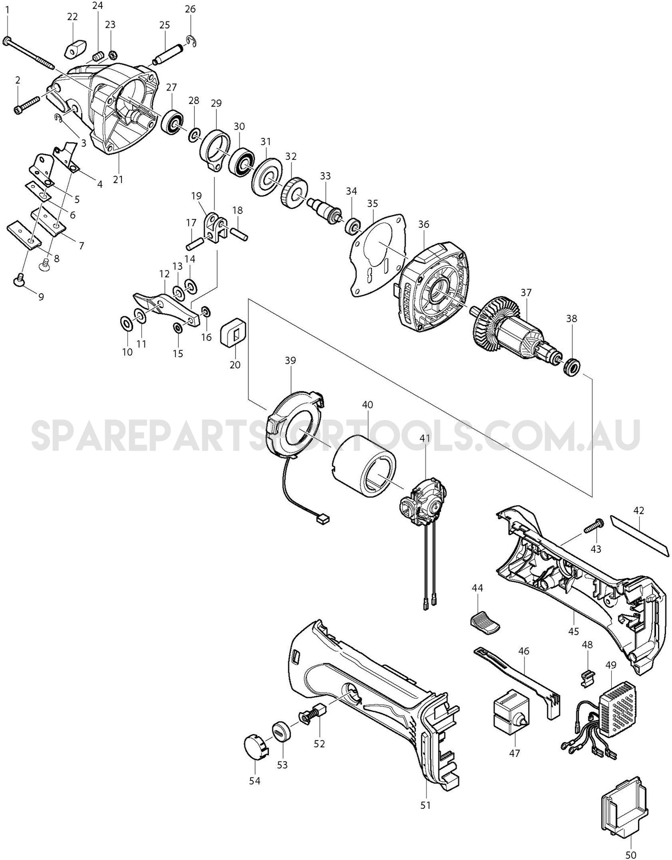 Makita DJS161Z Spare Parts