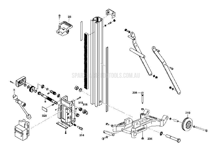 Milwaukee DR350T Spare Parts