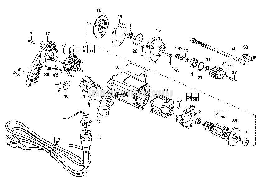Milwaukee HDE6RQ Spare Parts