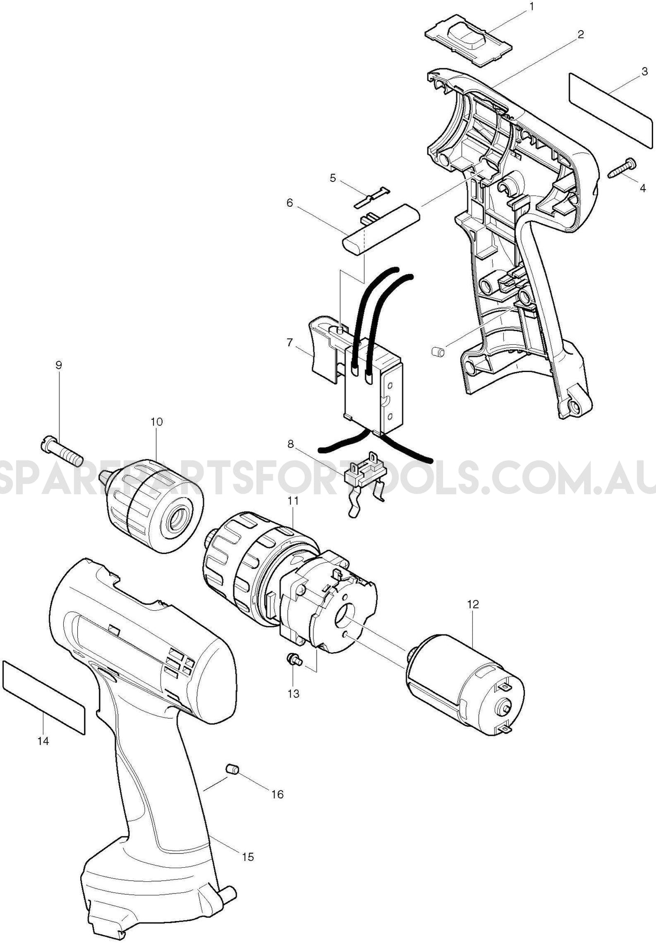 Makita 8270D Spare Parts