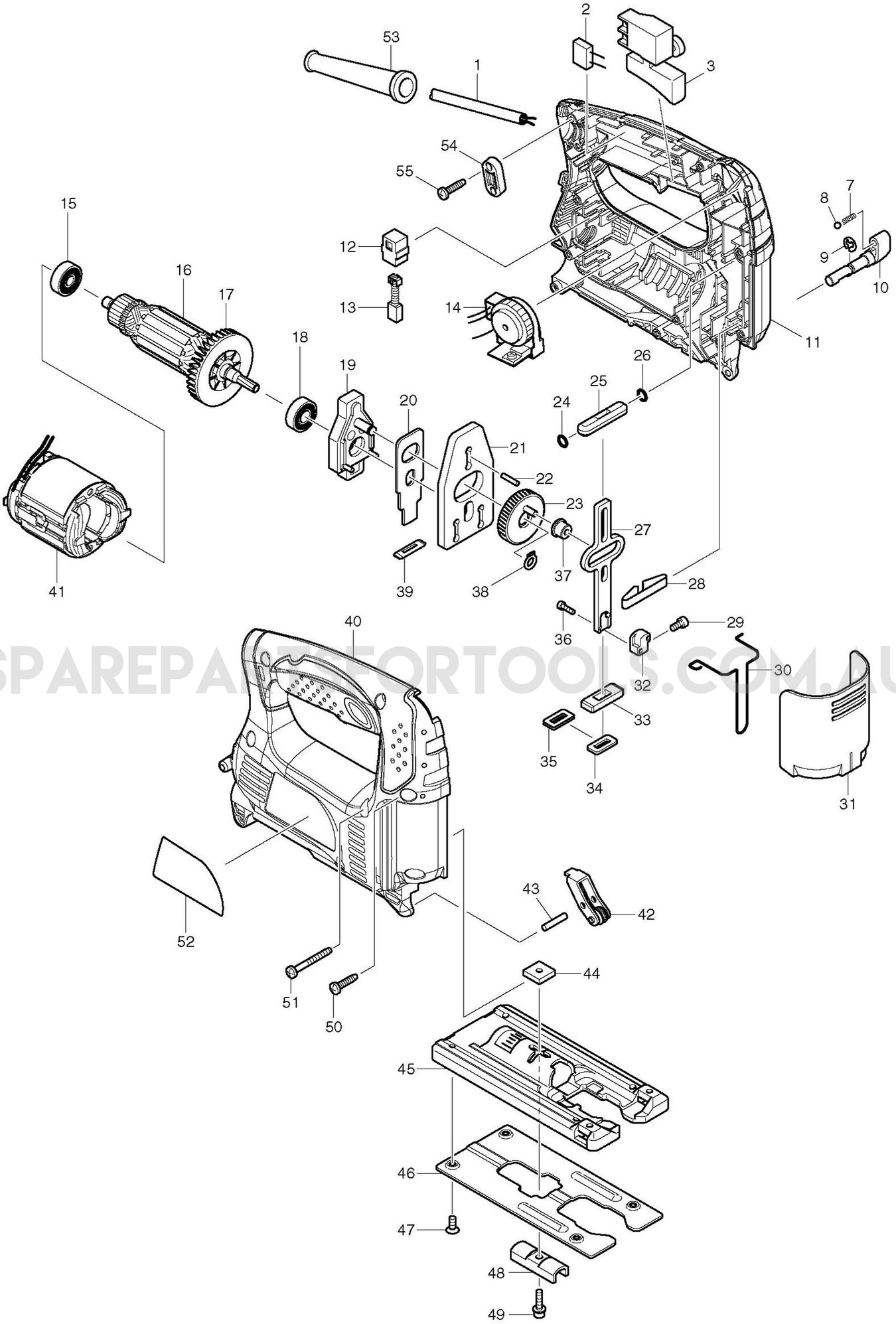 Makita 4329 Spare Parts