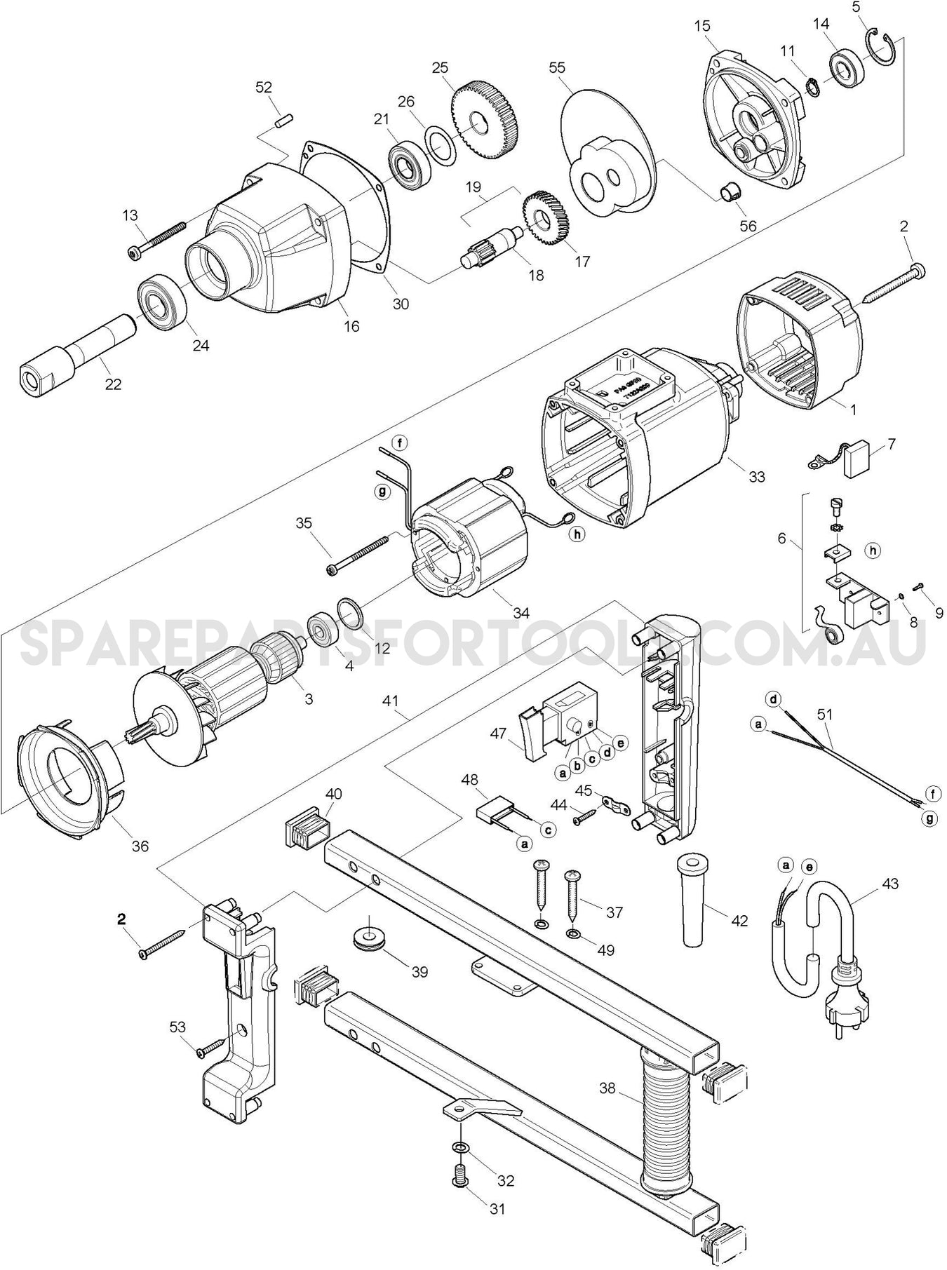 Makita UT1400 Spare Parts