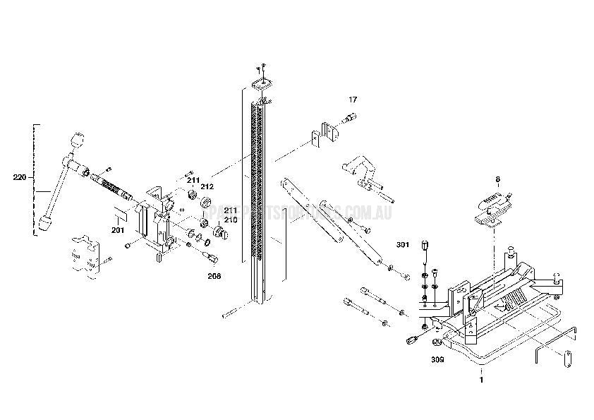 Milwaukee DR250TV Spare Parts