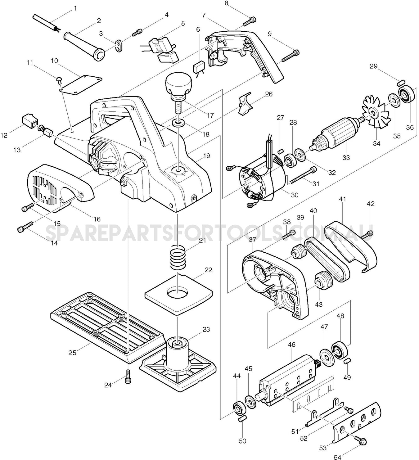 Makita 1911B Spare Parts