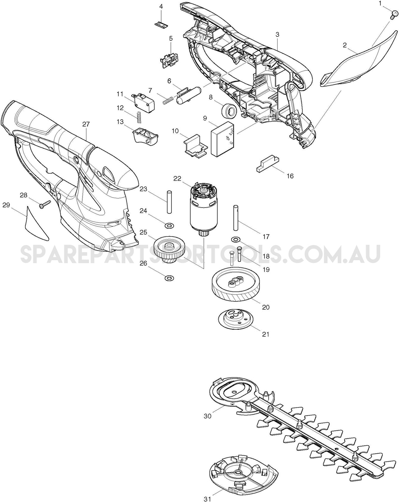 Makita UH200D Spare Parts