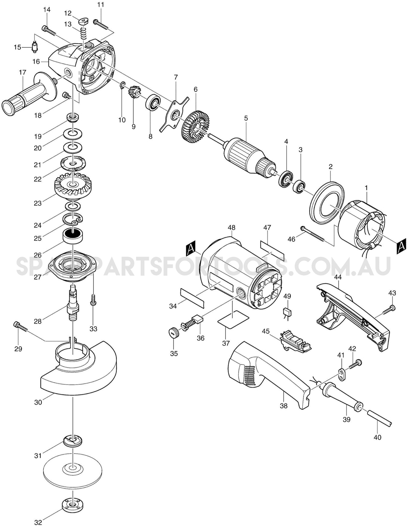 Makita 9059 Spare Parts