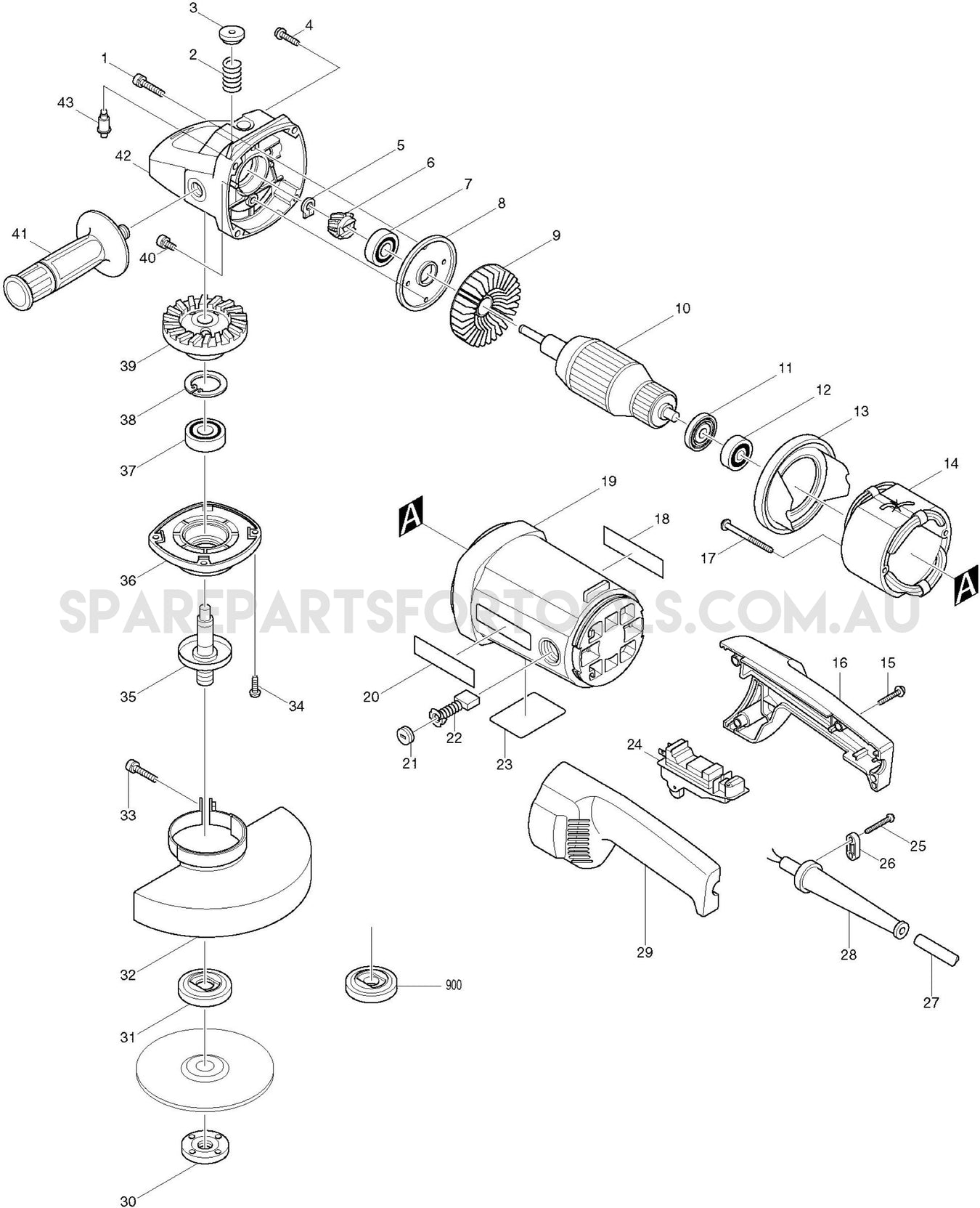 Makita 9069 Spare Parts