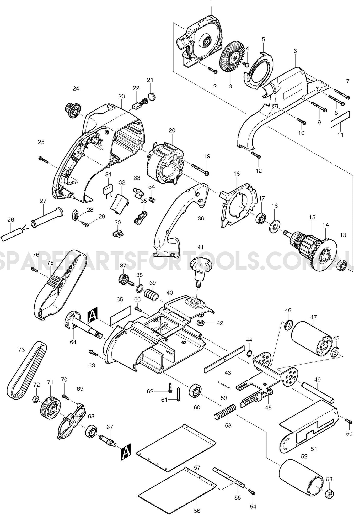 Makita MT940 Spare Parts