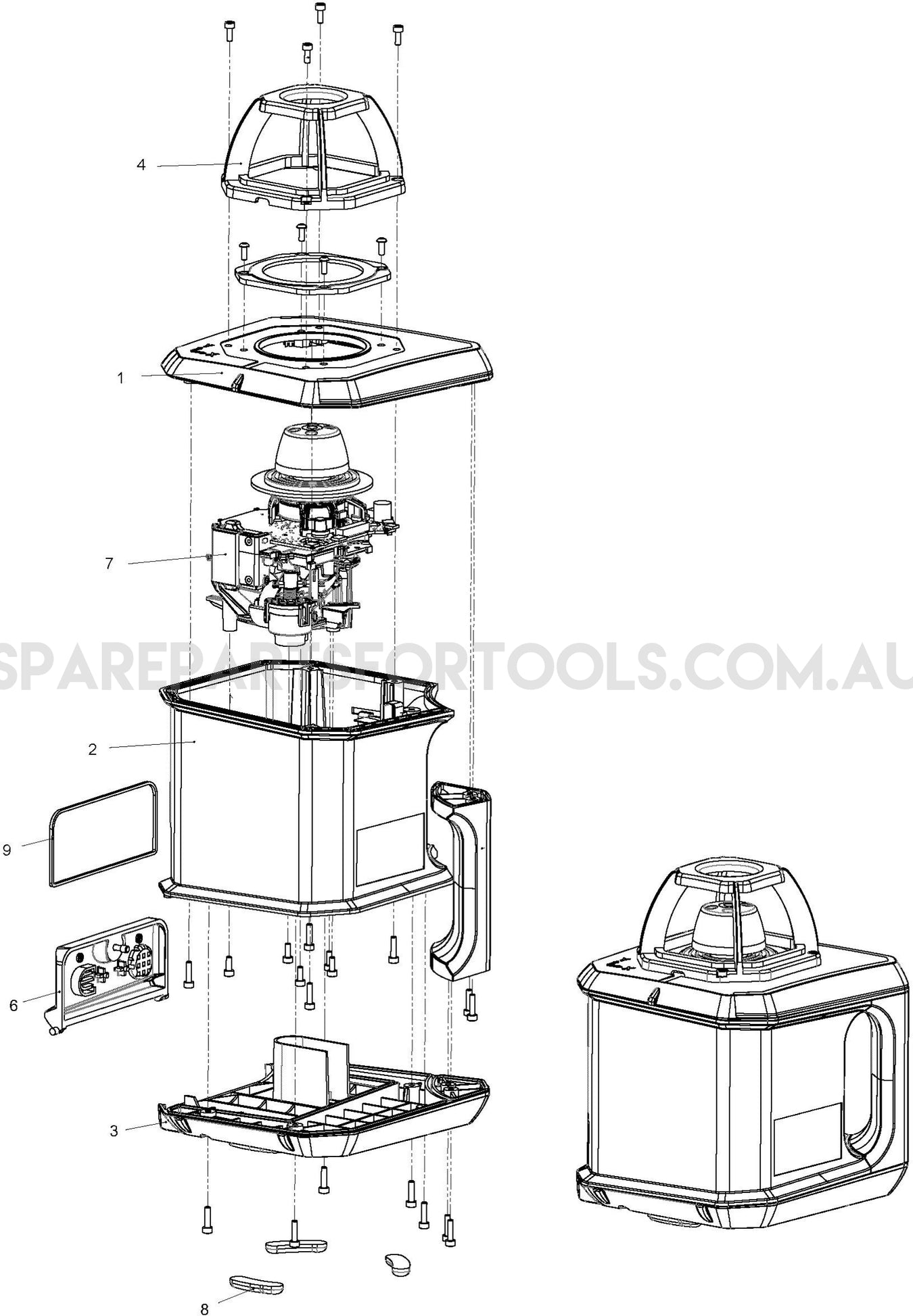 Makita SKR200Z Spare Parts