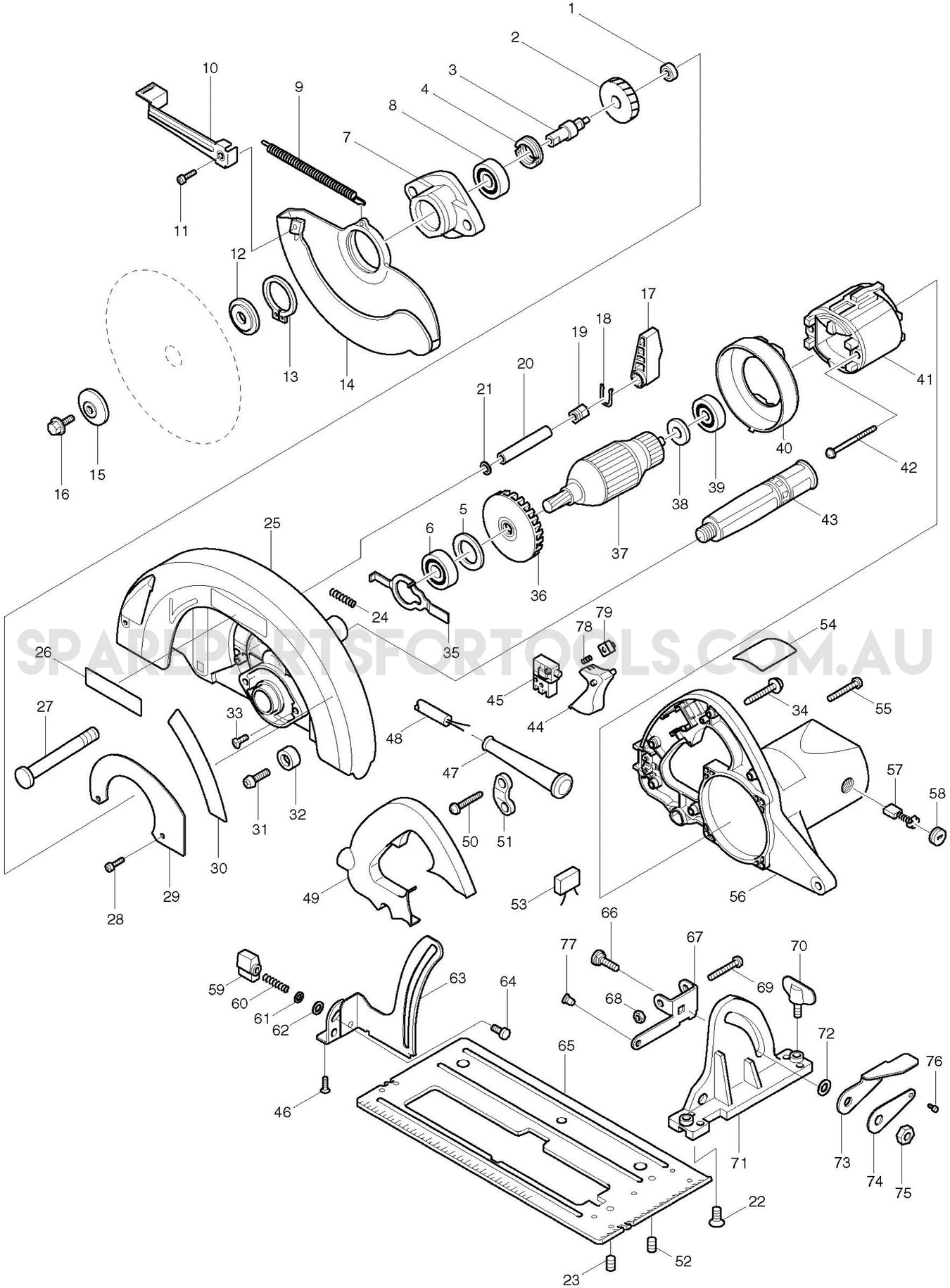 Makita 5902B Spare Parts