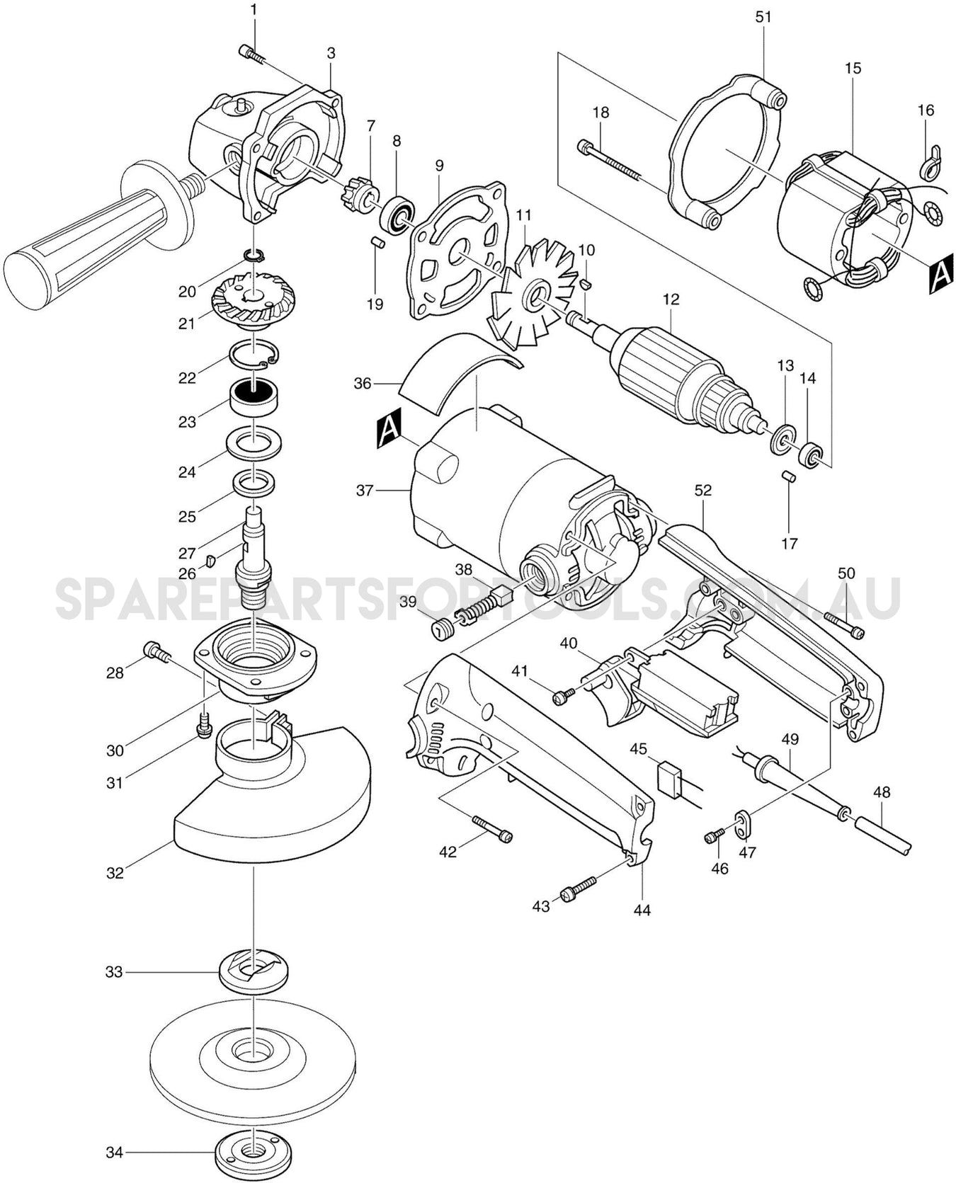 Makita 9005B Spare Parts