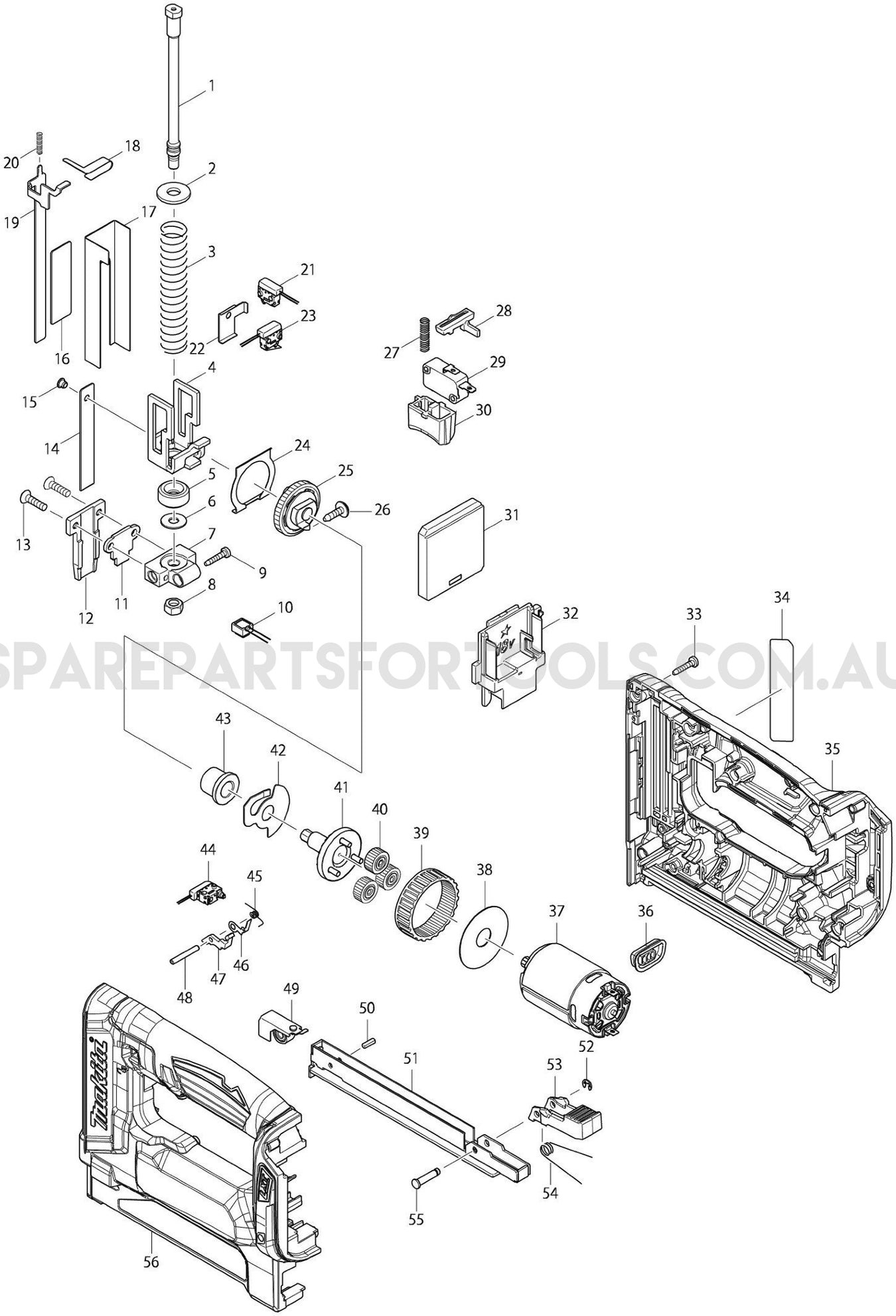 Makita DST112Z Spare Parts
