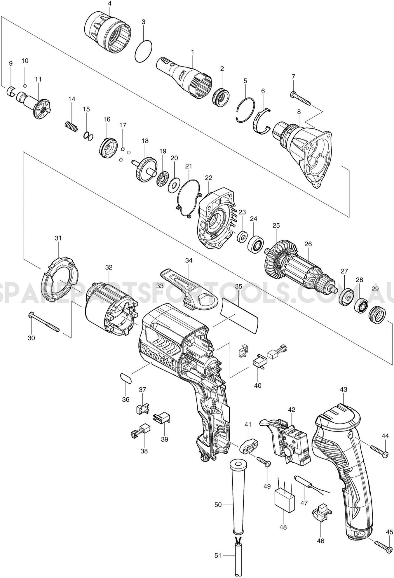 Makita FS6300 Spare Parts
