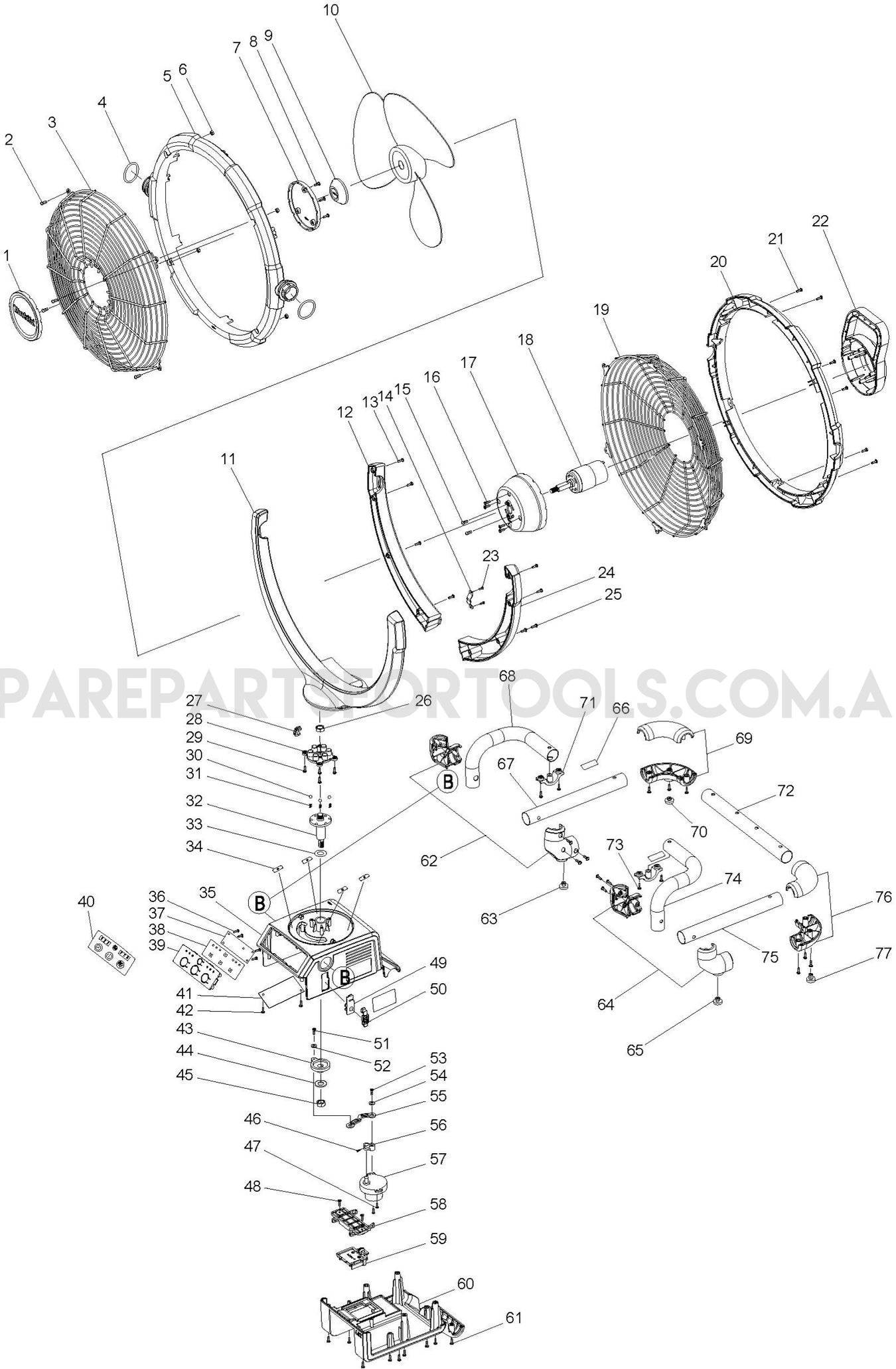 Makita DCF300Z Spare Parts