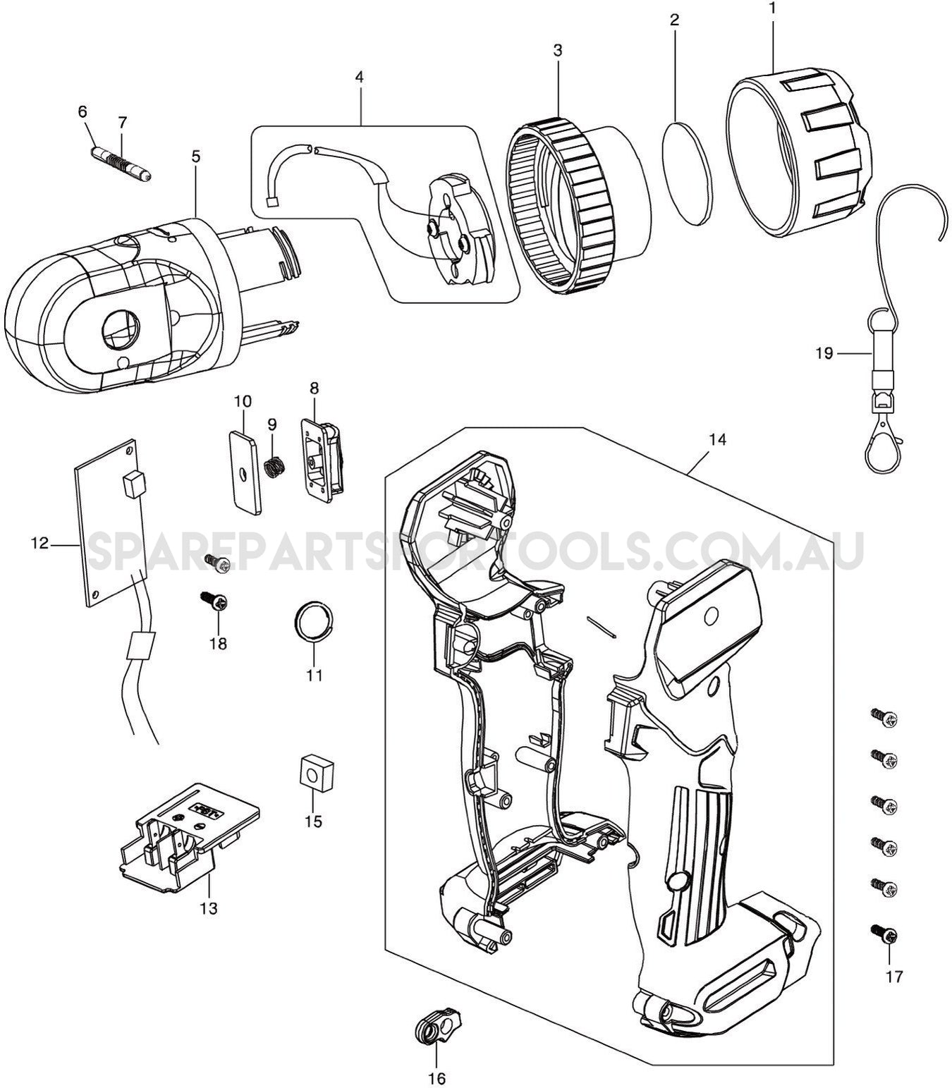 Makita ML106 Spare Parts